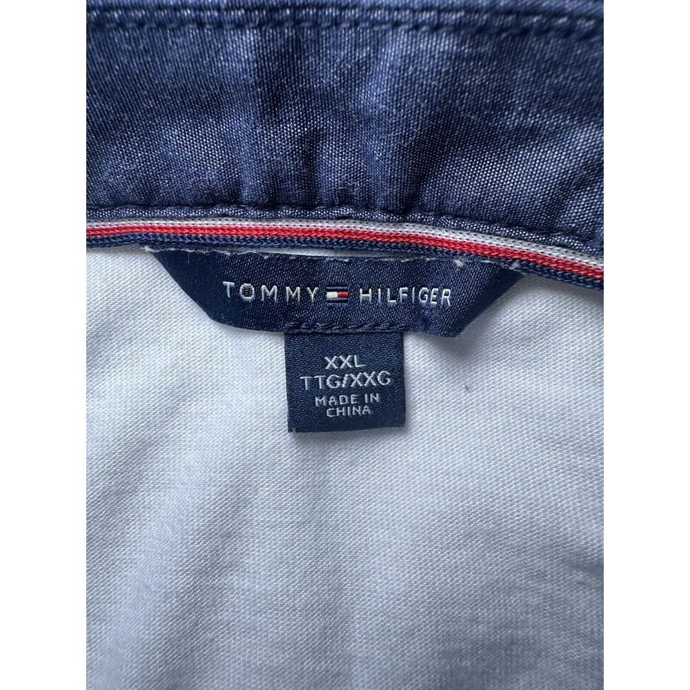 Tommy Hilfiger White Striped XXL Shirt with Inside Shirt Detail Preppy - Picture 5 of 5